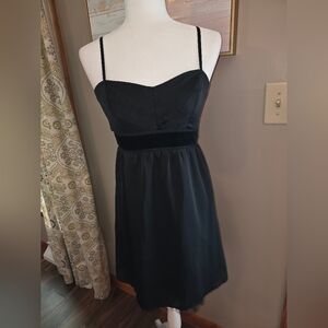 American Eagle Outfitters Black Pleated Mini Dress